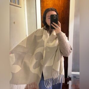 Wool-Blend Printed Scarf